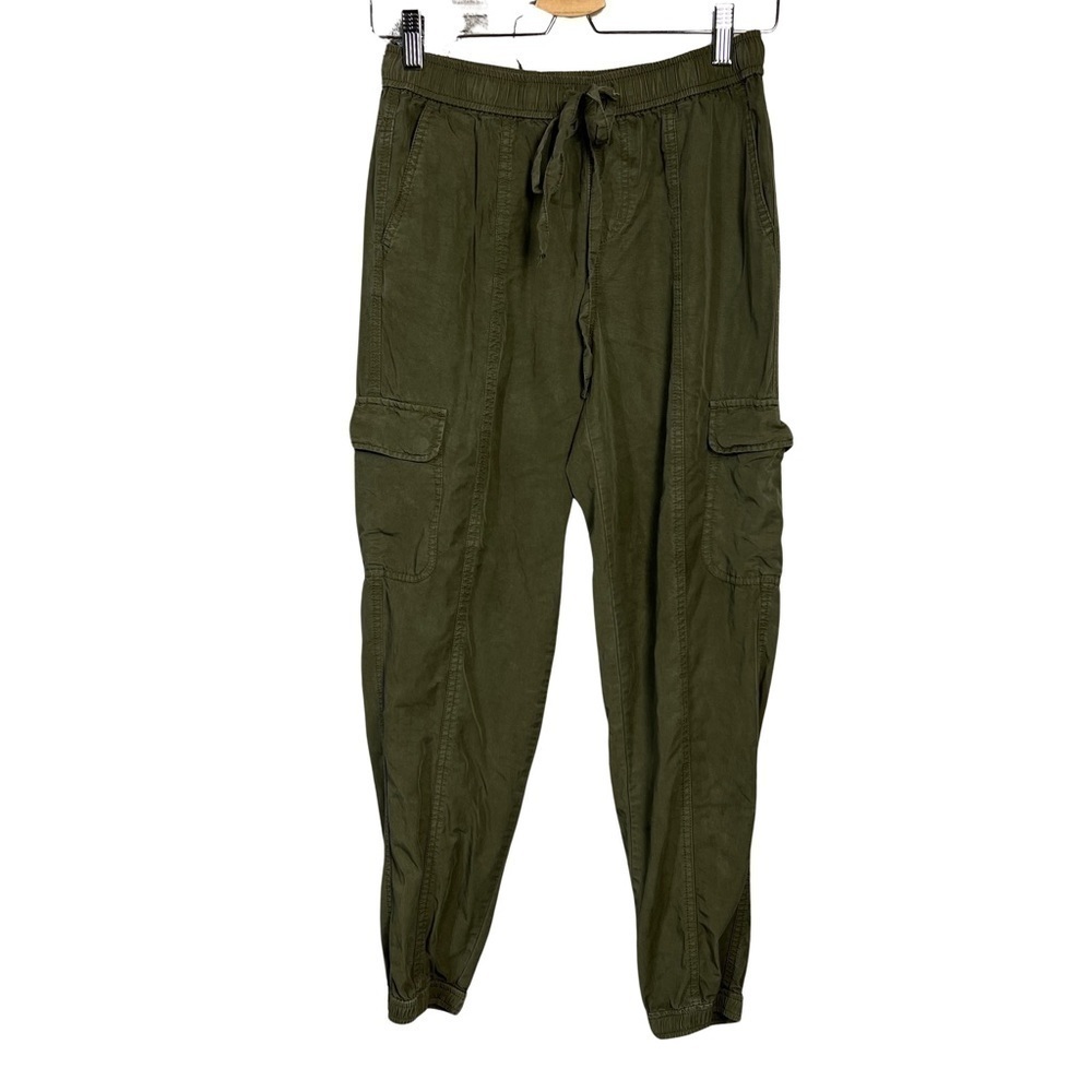 Mossimo Cargo Jogger Pants Womens XS Mid Rise Baggy Olive Army Green Gorpcore